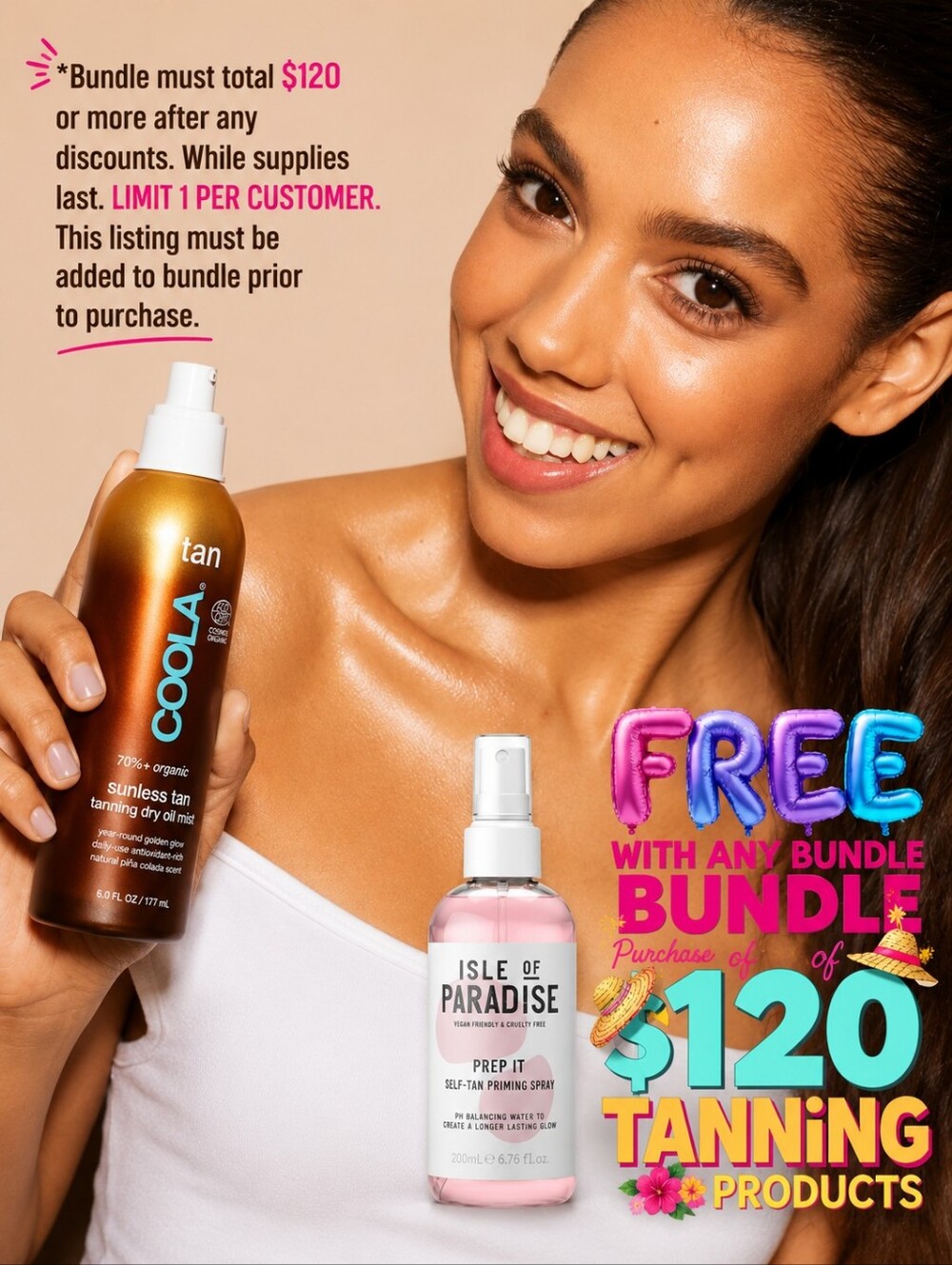 Coola 70%+ ORGANIC Sunless Self Tan Luminizing Serum